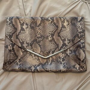 Mossimo Supply Co. Brown Snakeskin Clutch